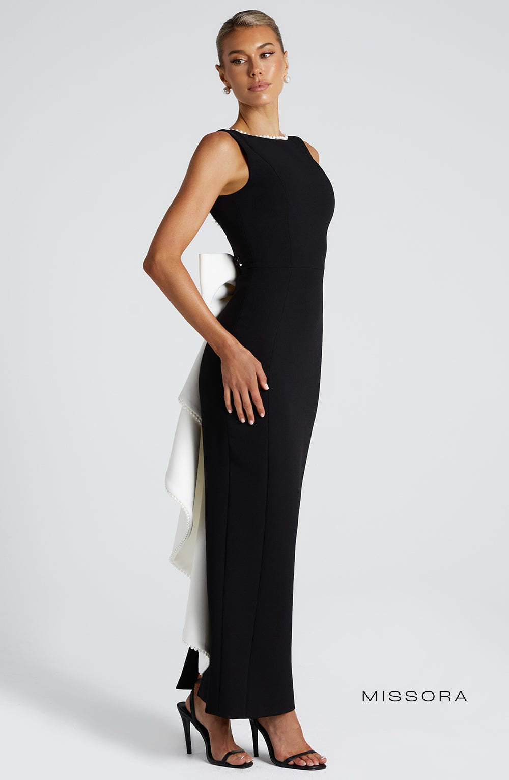 Missora Alyse Pearl Trim Midaxi Dress