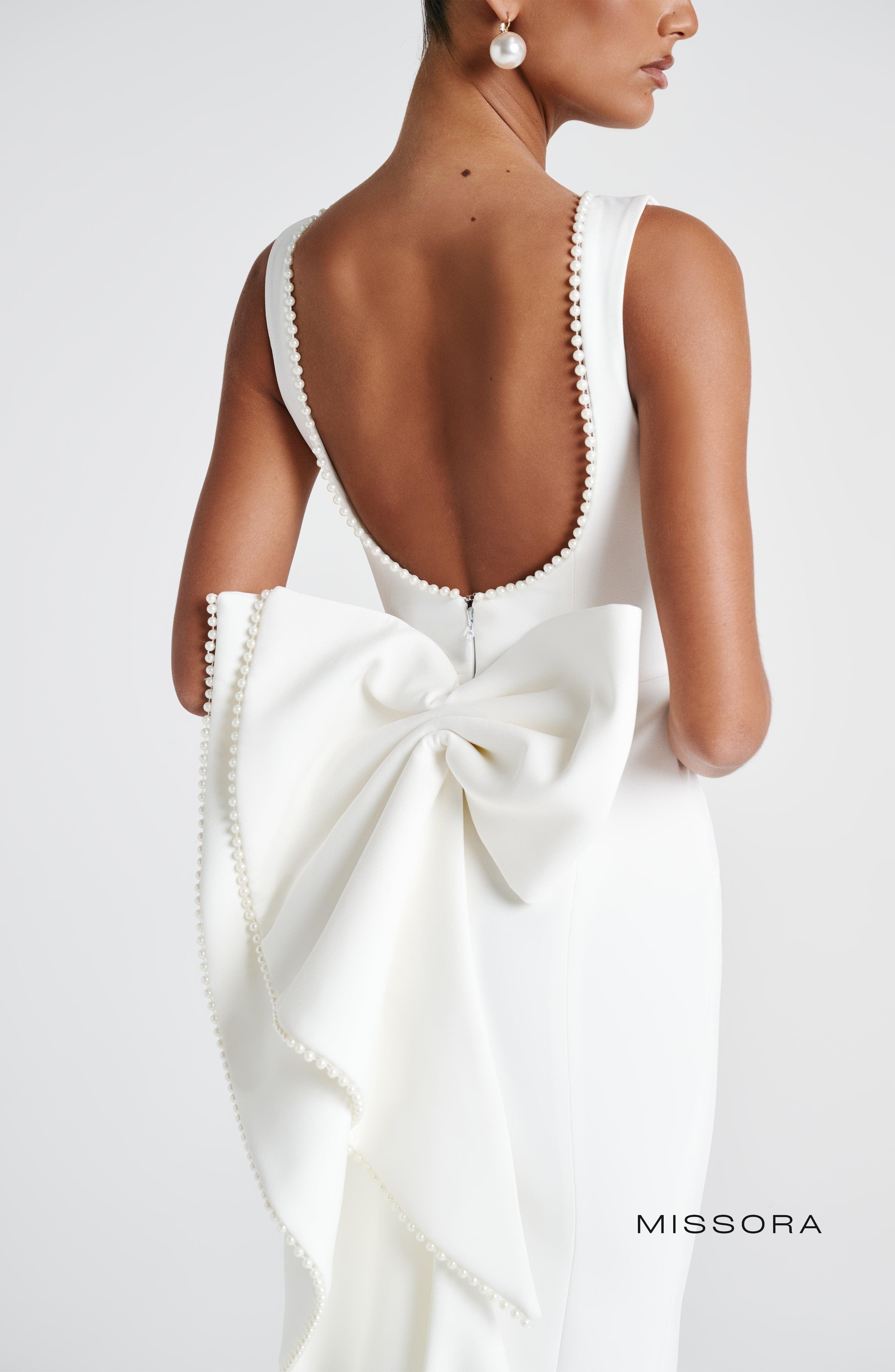 Missora Alyse Pearl Trim Midaxi Dress - Ivory
