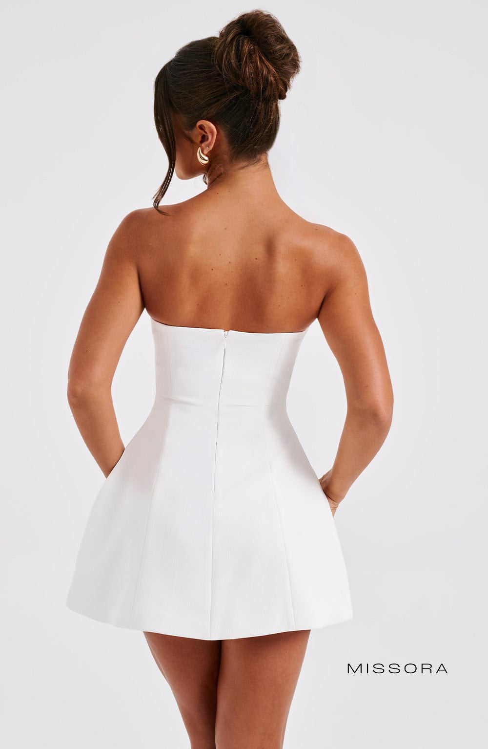Missora Alyssia Strapless Bubble Mini Dress
