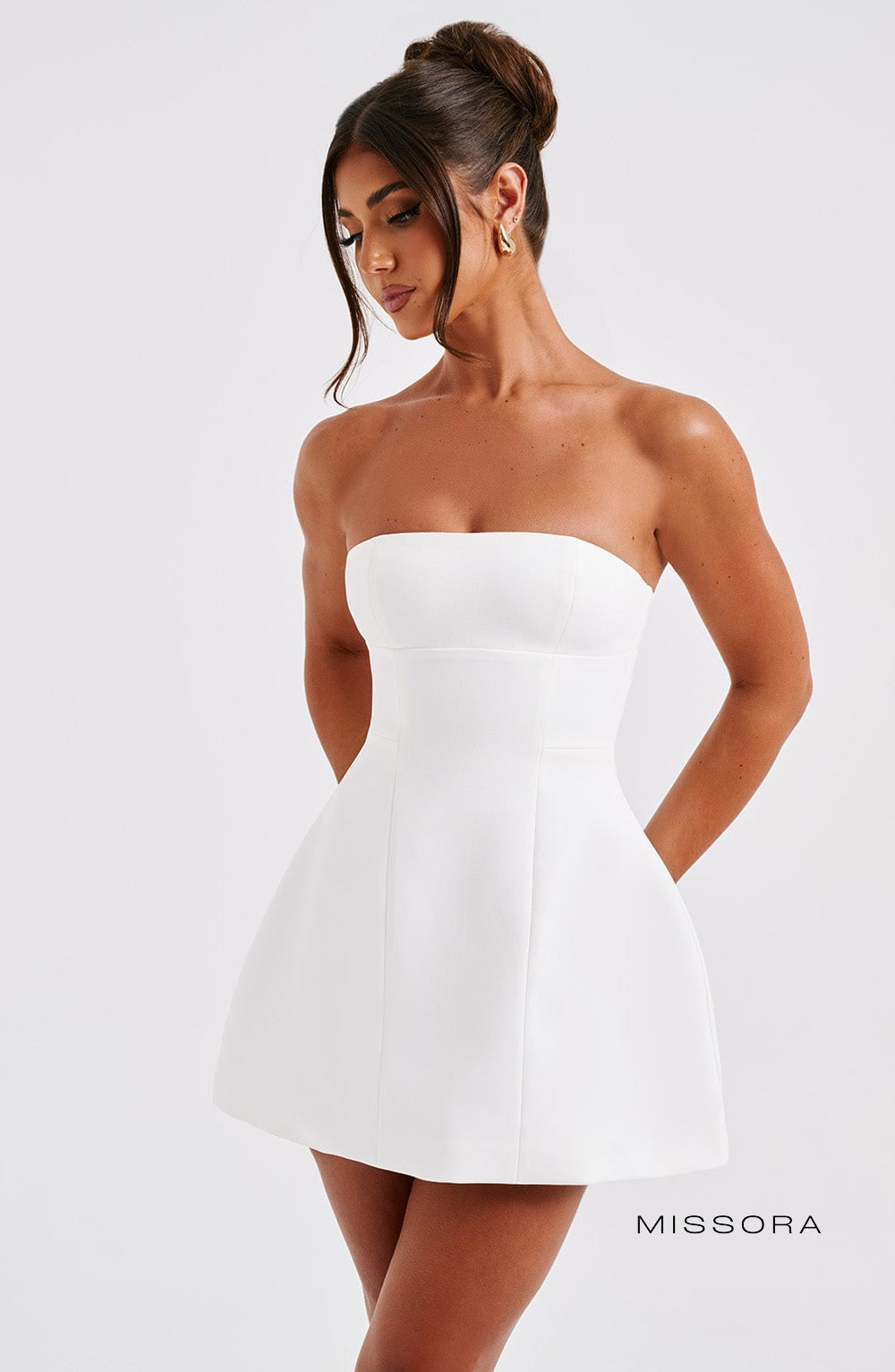 Missora Alyssia Strapless Bubble Mini Dress