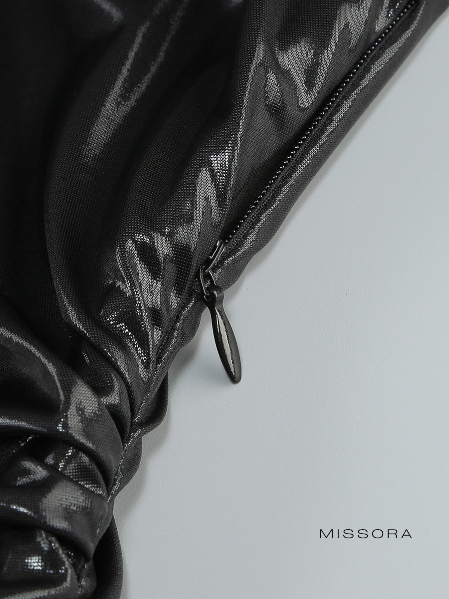 Amara Suni Deri Maxi Elbise [Y5MHDCL4]