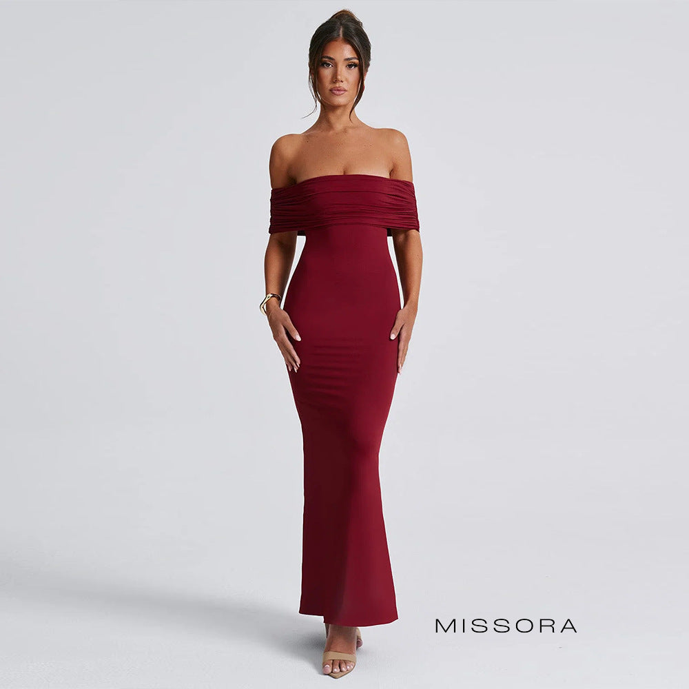 Amberley Omuz Dekolteli Balık Elbise [TV0S5D42]