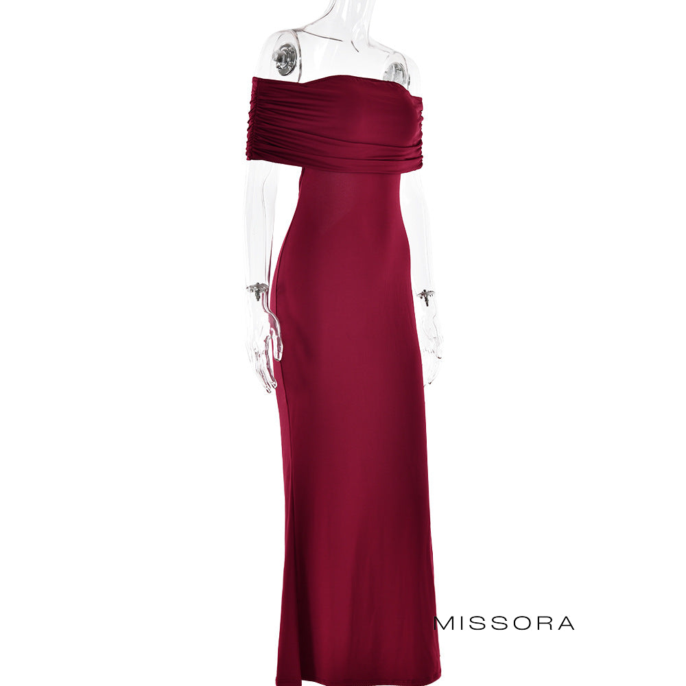 Amberley Omuz Dekolteli Balık Elbise [V7WM3TQ6]