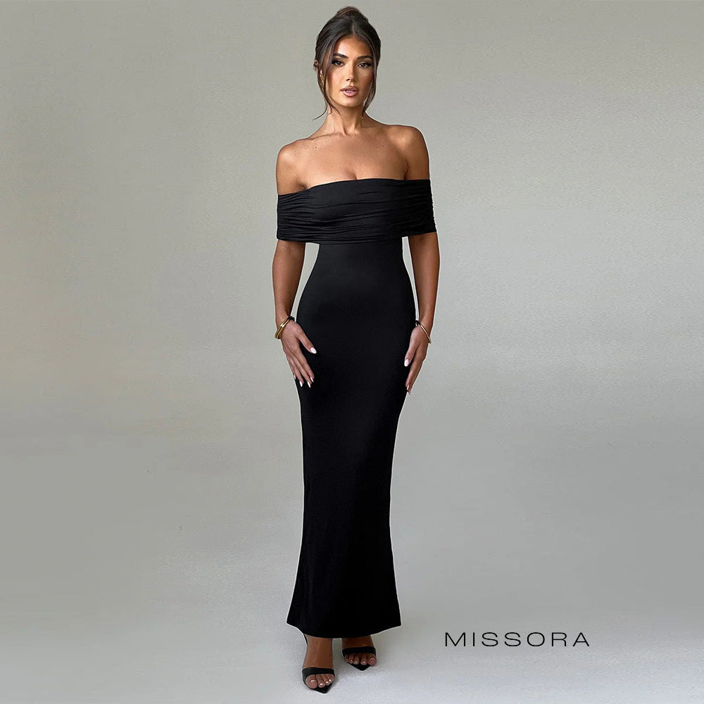 Amberley Omuz Dekolteli Balık Elbise [NP6QK4VG]