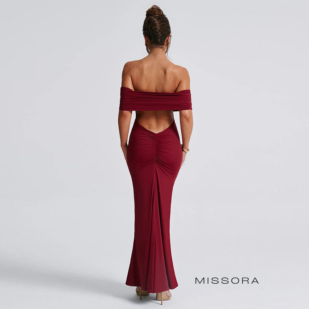 Amberley Omuz Dekolteli Balık Elbise [BIL0A72Z]