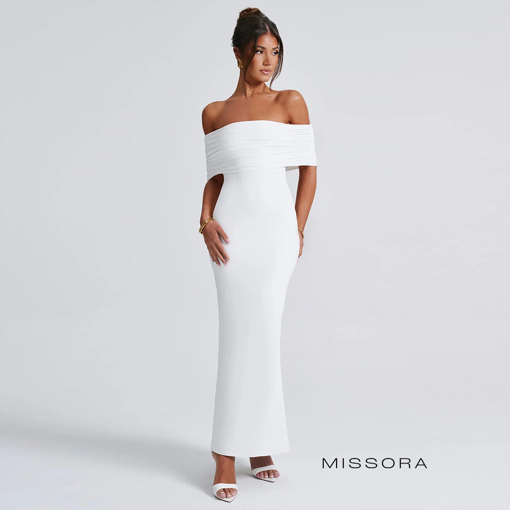 Amberley Omuz Dekolteli Balık Elbise [0RHX5F3K]