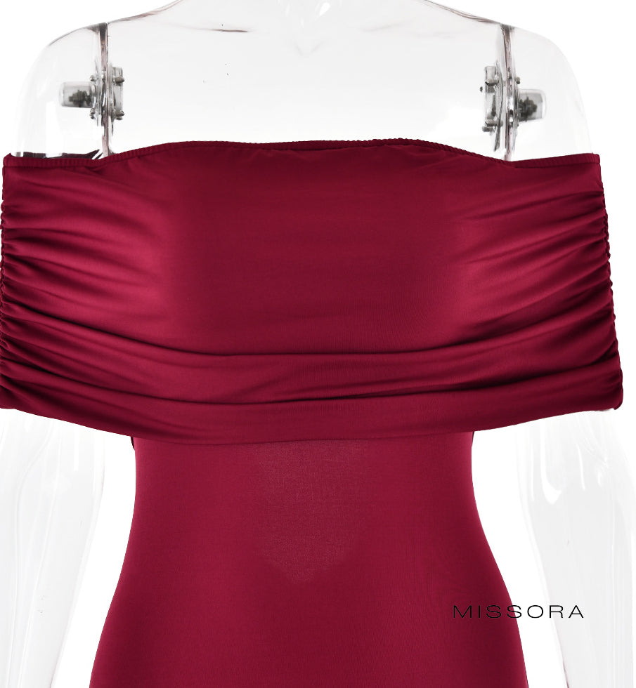 Amberley Omuz Dekolteli Balık Elbise [4ZA1ZFY9]