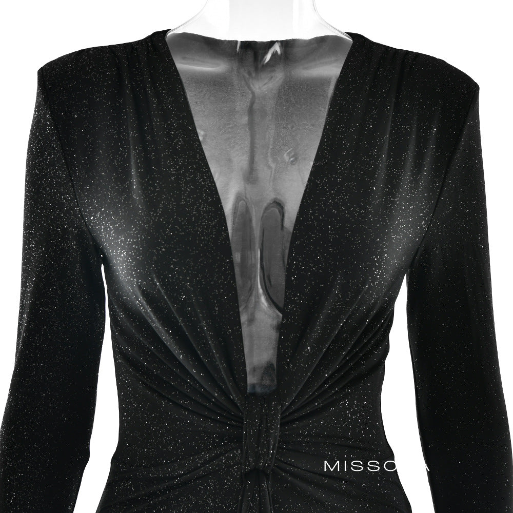 Amiracle V Yaka Uzun Elbise [34I3LLFE]