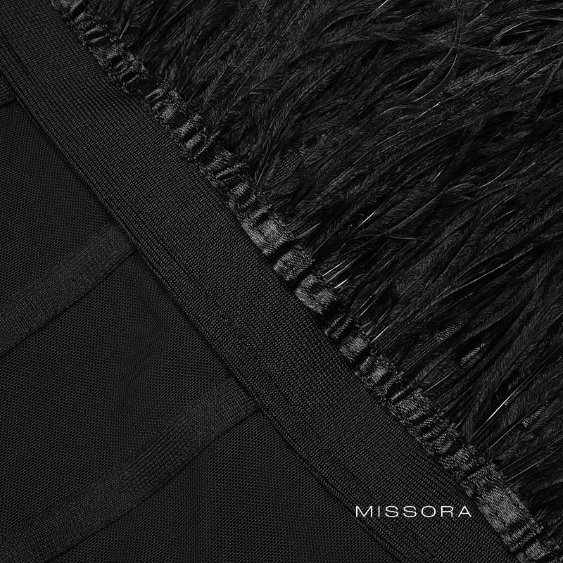 Amora Tüy Detaylı Straplez Elbise [IQLB1ZKG]