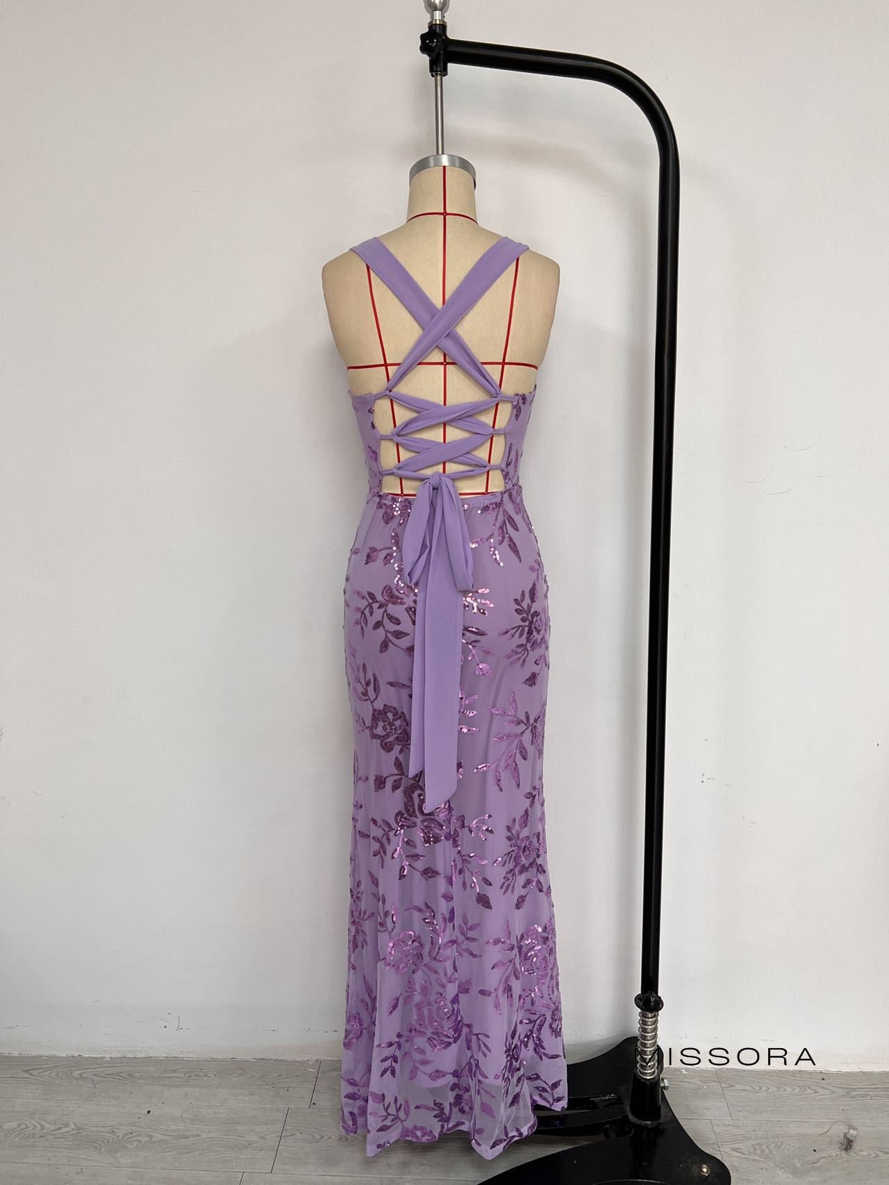 Amyah Pul İşlemeli Askılı Midi Elbise [ISQJ2FSS]