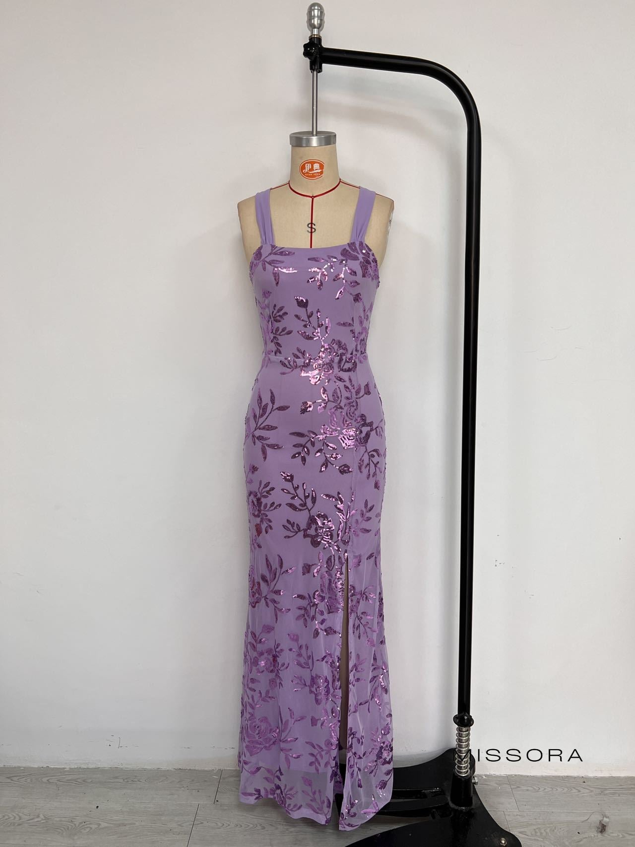 Amyah Pul İşlemeli Askılı Midi Elbise [4Y7J4X4E]