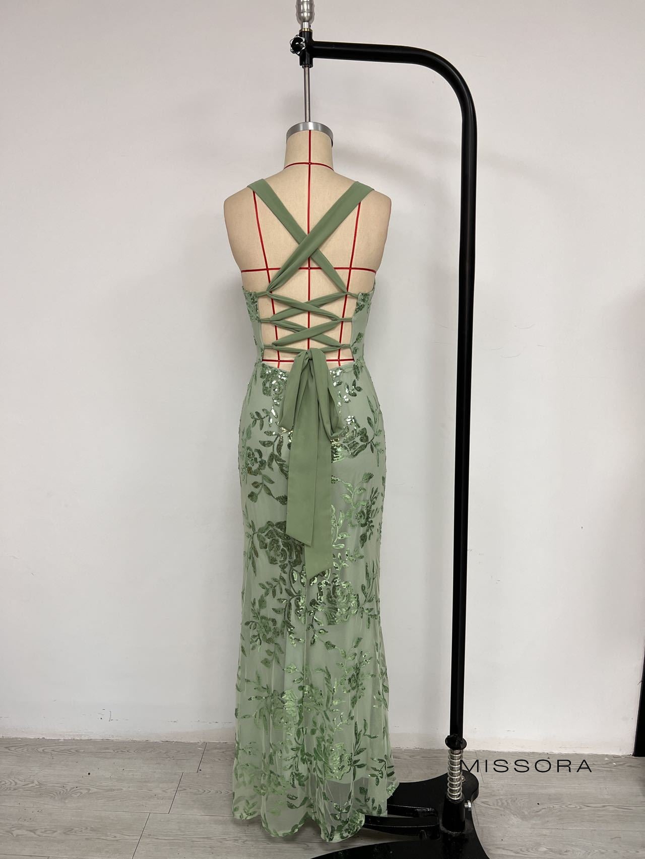 Amyah Pul İşlemeli Askılı Midi Elbise [N1NRJU5Q]