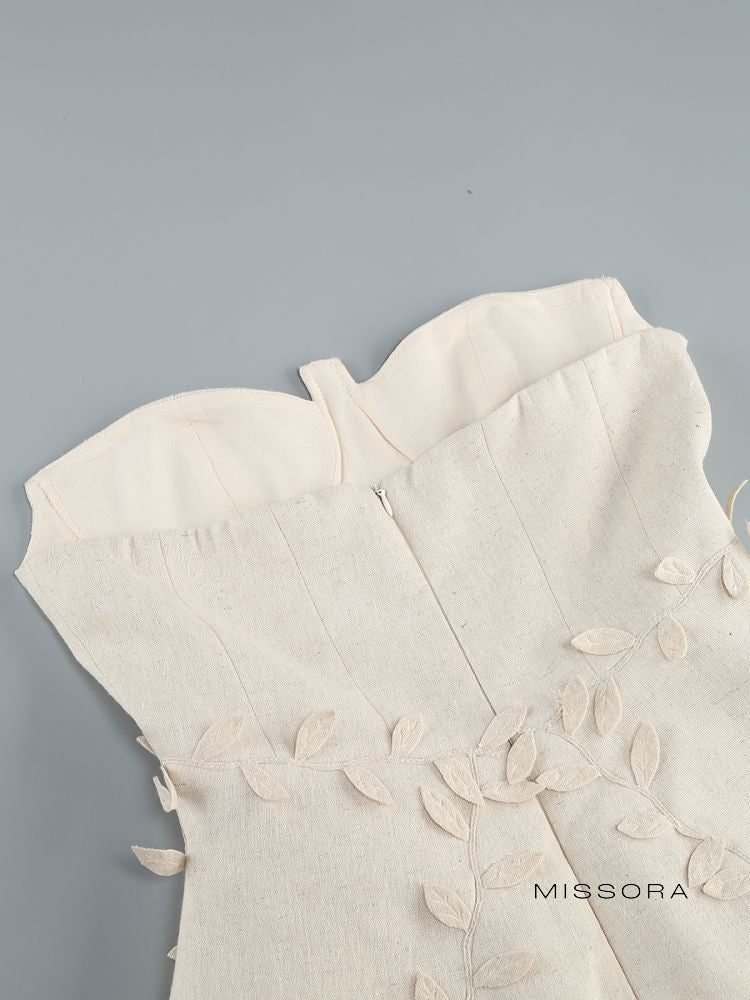 Analeigh Strapless Floral Mini Dress [NUB0CH5H]