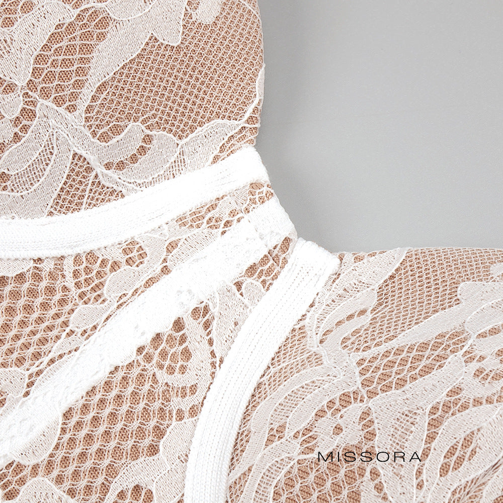 Andriana Balenli Askılı Maxi Elbise [B1FBYPLN]