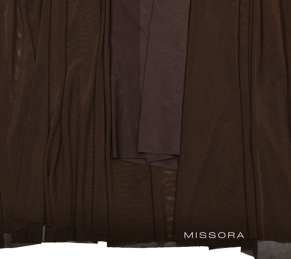 Aniyah Ruched Mesh Elbise [5PB9NIKT]