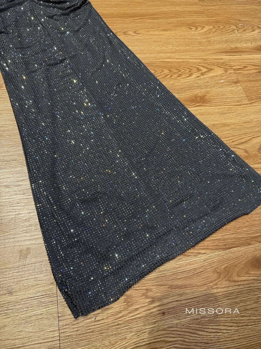 Asiya Işıltılı Sırt Bağlamalı Elbise [CW7GRDWW]