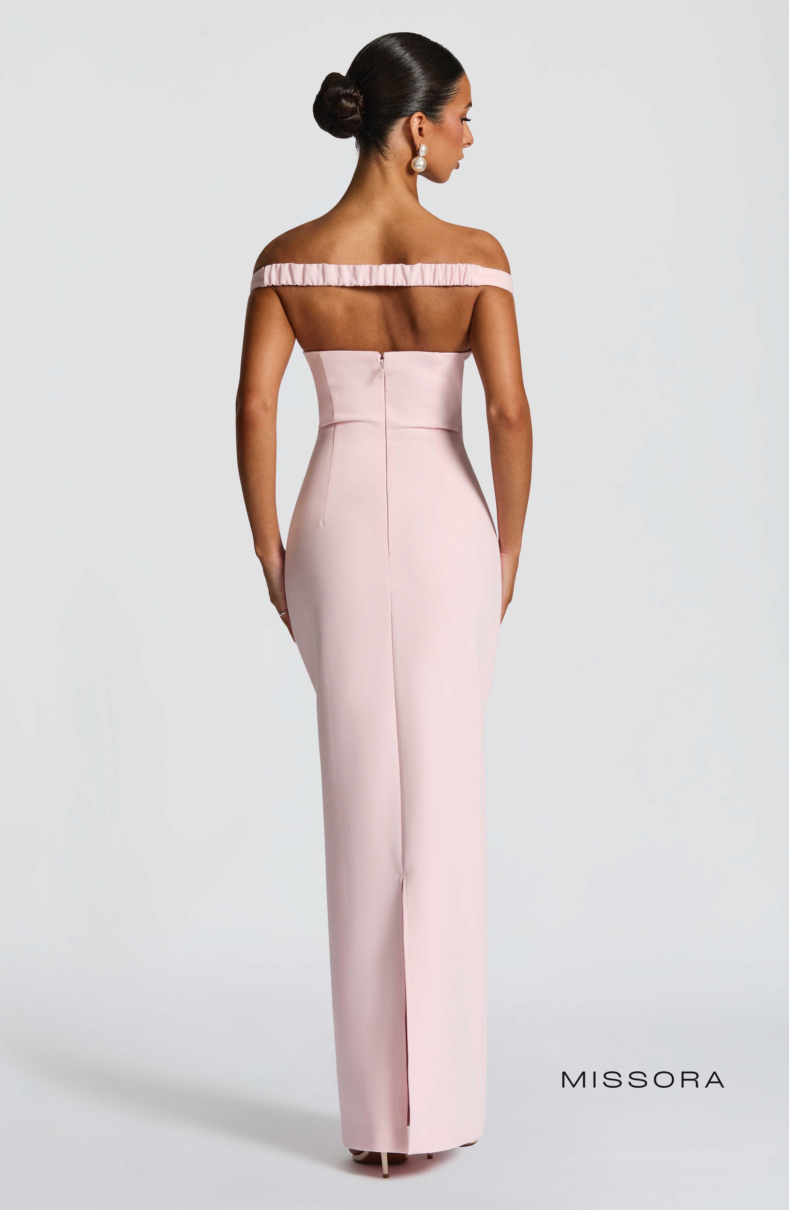 Missora Averiana Bardot Tulle Maxi Dress