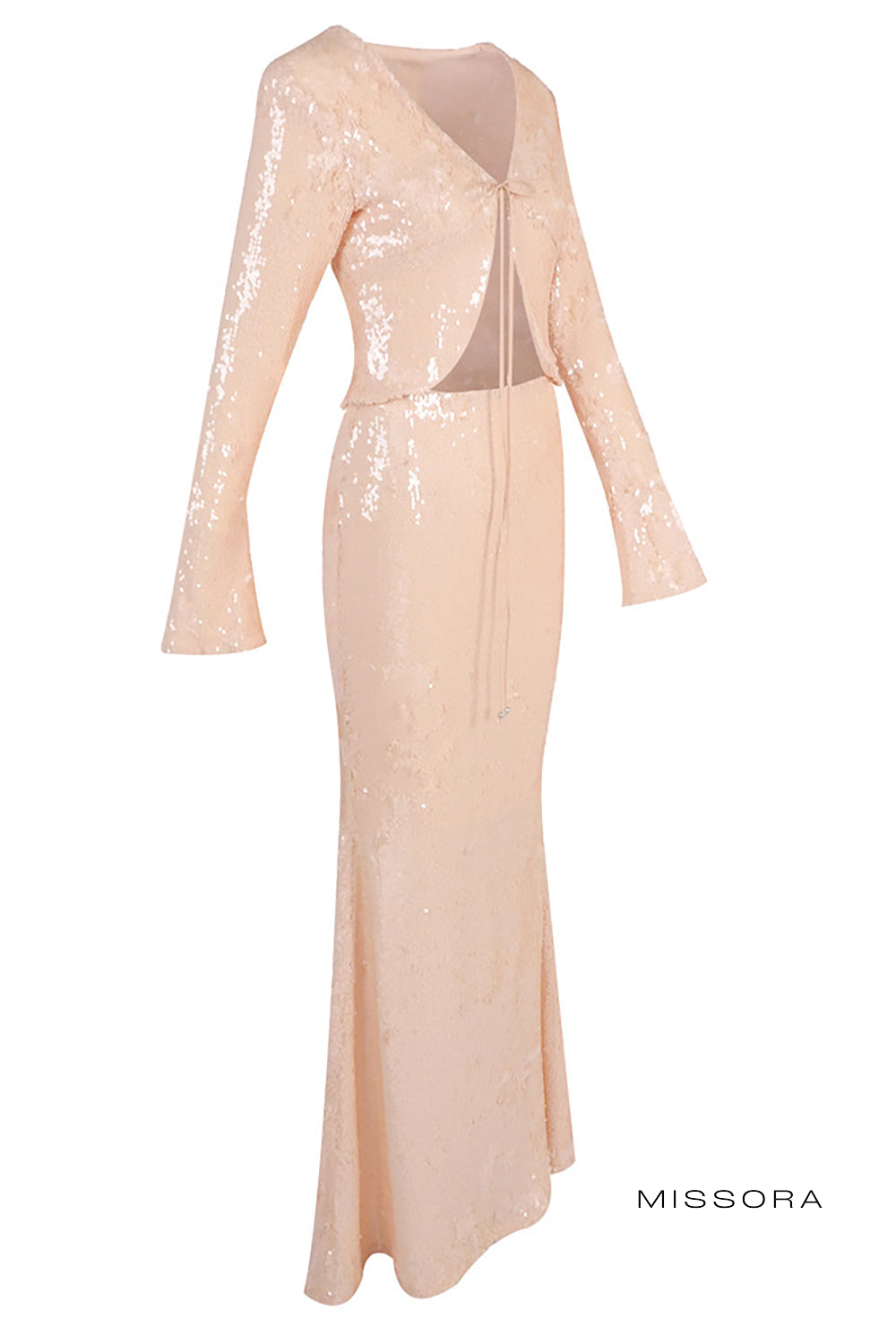 Missora Avika Uzun Kollu Payetli Abiye | BD2613FD-5 | BD2613FD-6 | BD2613FD-7 | BD2613FD-8