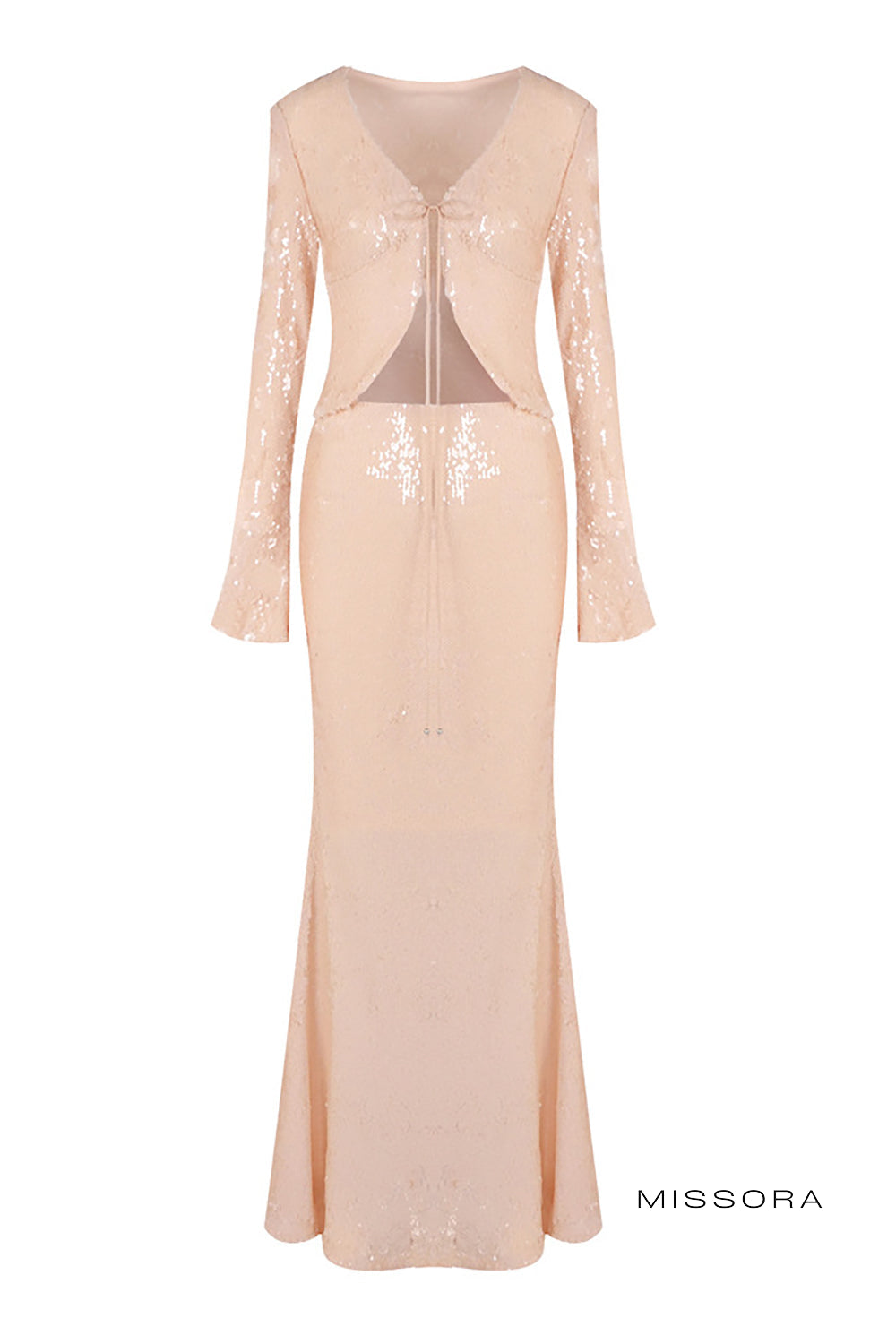 Missora Avika Uzun Kollu Payetli Abiye | BD2613FD-5 | BD2613FD-6 | BD2613FD-7 | BD2613FD-8