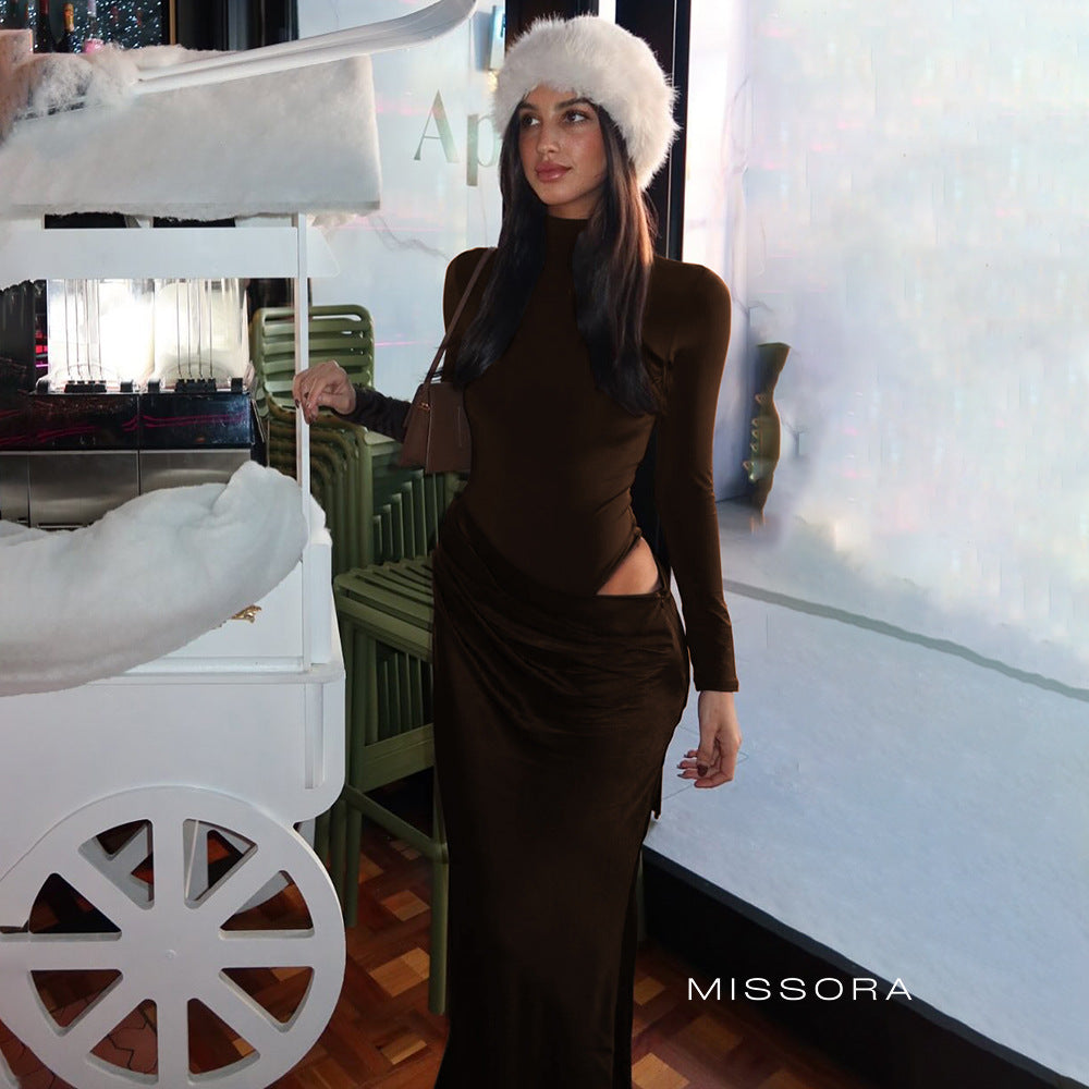 Aylani Saten Pileli Etek Takımı [EW8CR7N2]