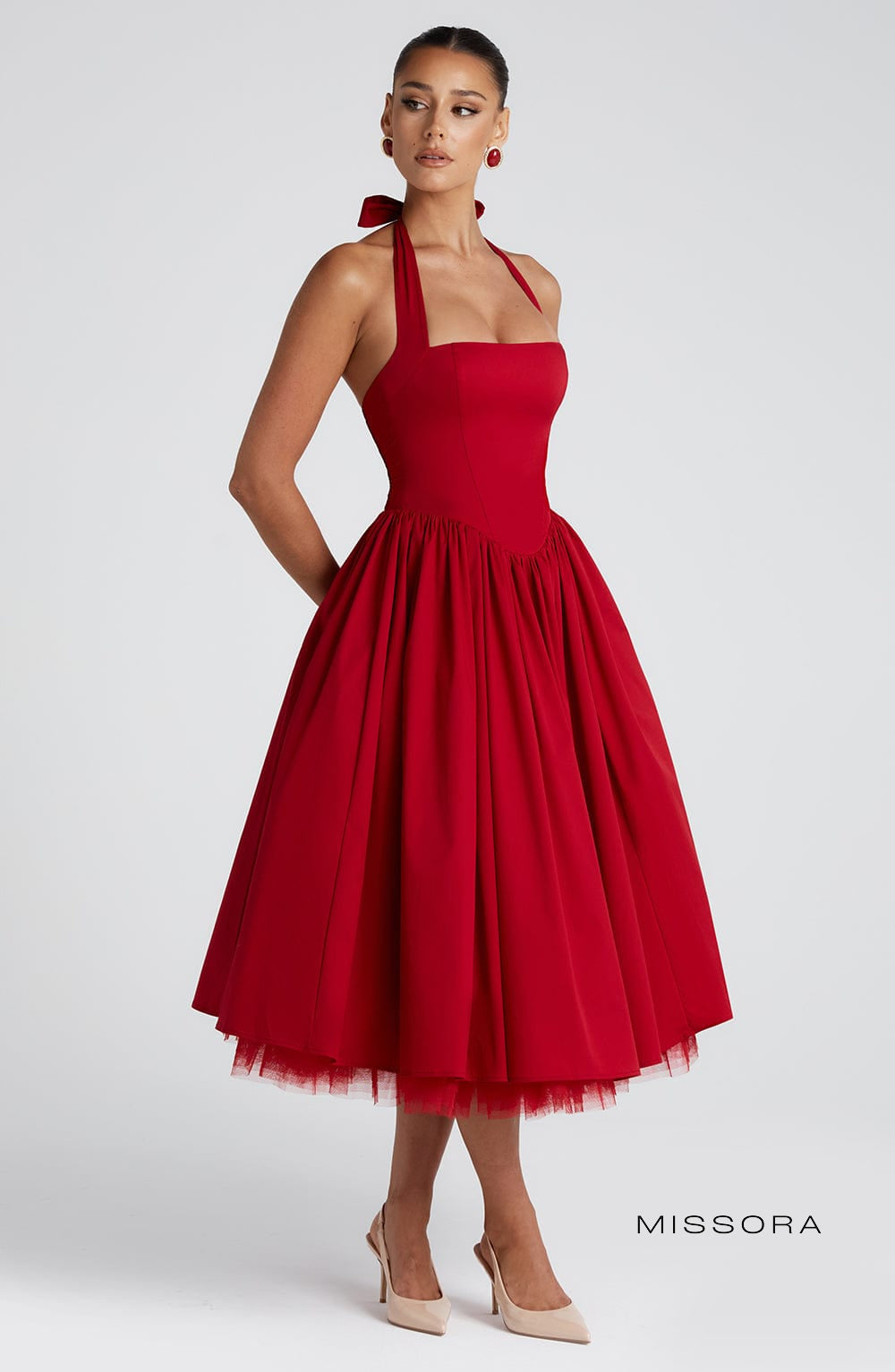 Missora Azlynn Halter Midi Dress