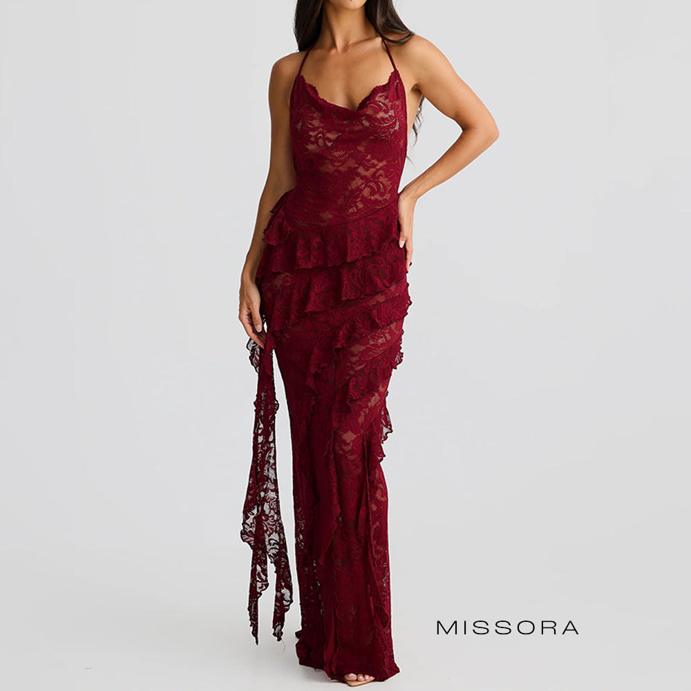 Bay Halter Maxi Elbise [LZ2PM1Y3]