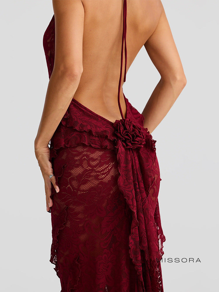 Bay Halter Maxi Elbise [ZO9SXMKO]