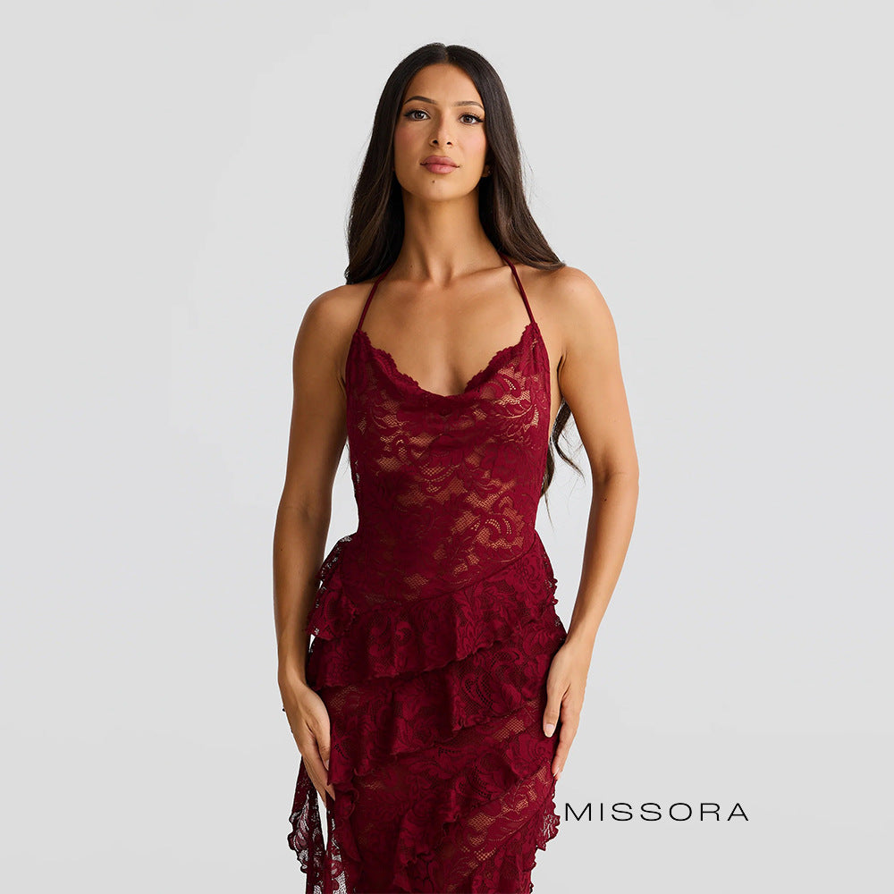 Bay Halter Maxi Elbise [YGE717R8]