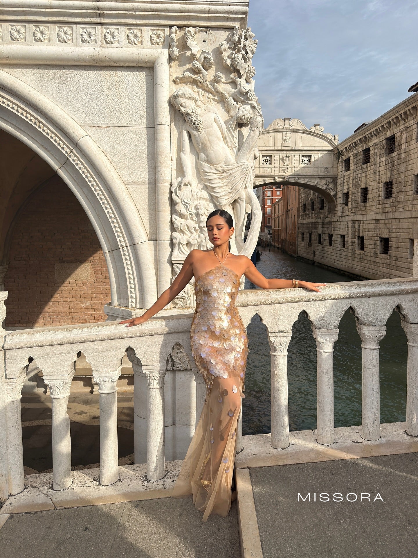 Beau Halter Payetli Balık Elbise [T09MXPY1]