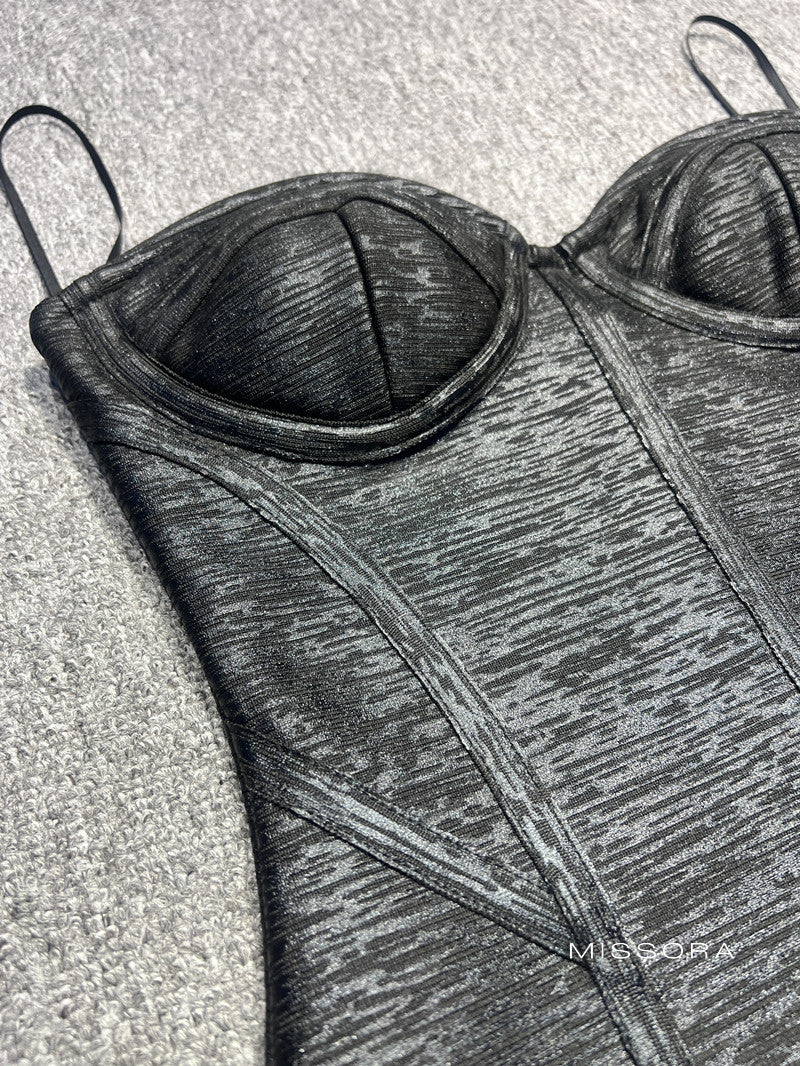 Berklee Straplez Midi Bandaj Elbise [TM88S36V]