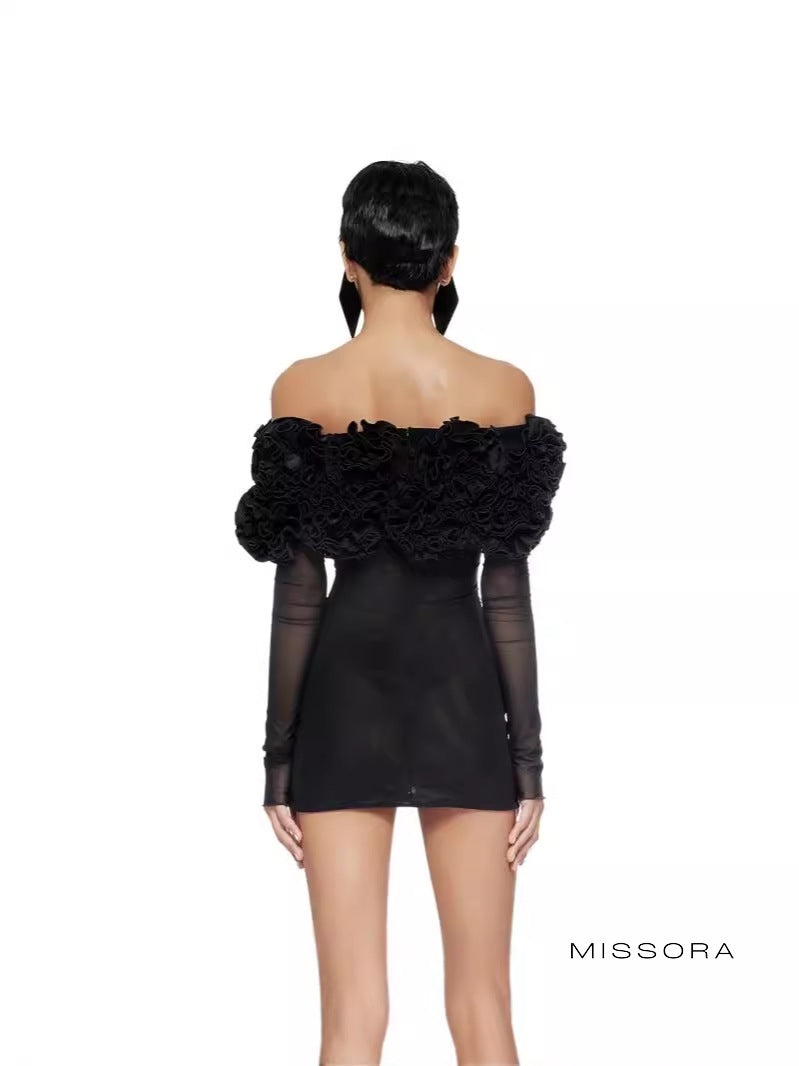 Blakely Straplez Çiçekli File Elbise [7AQ5UE30]