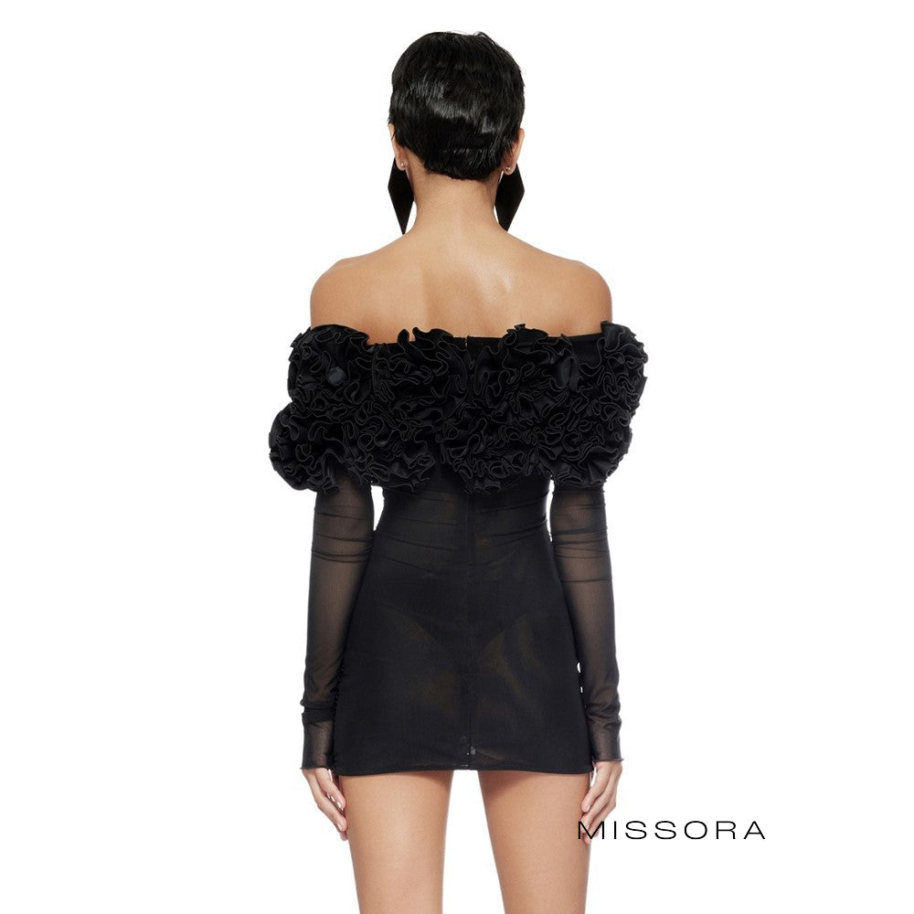 Blakely Straplez Çiçekli File Elbise [55F4YYOU]