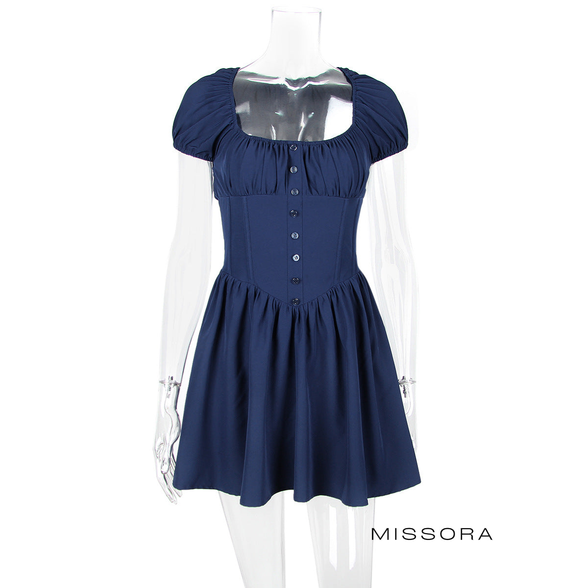 Bridgette Balon Kollu Mini Elbise [JN9585T3]