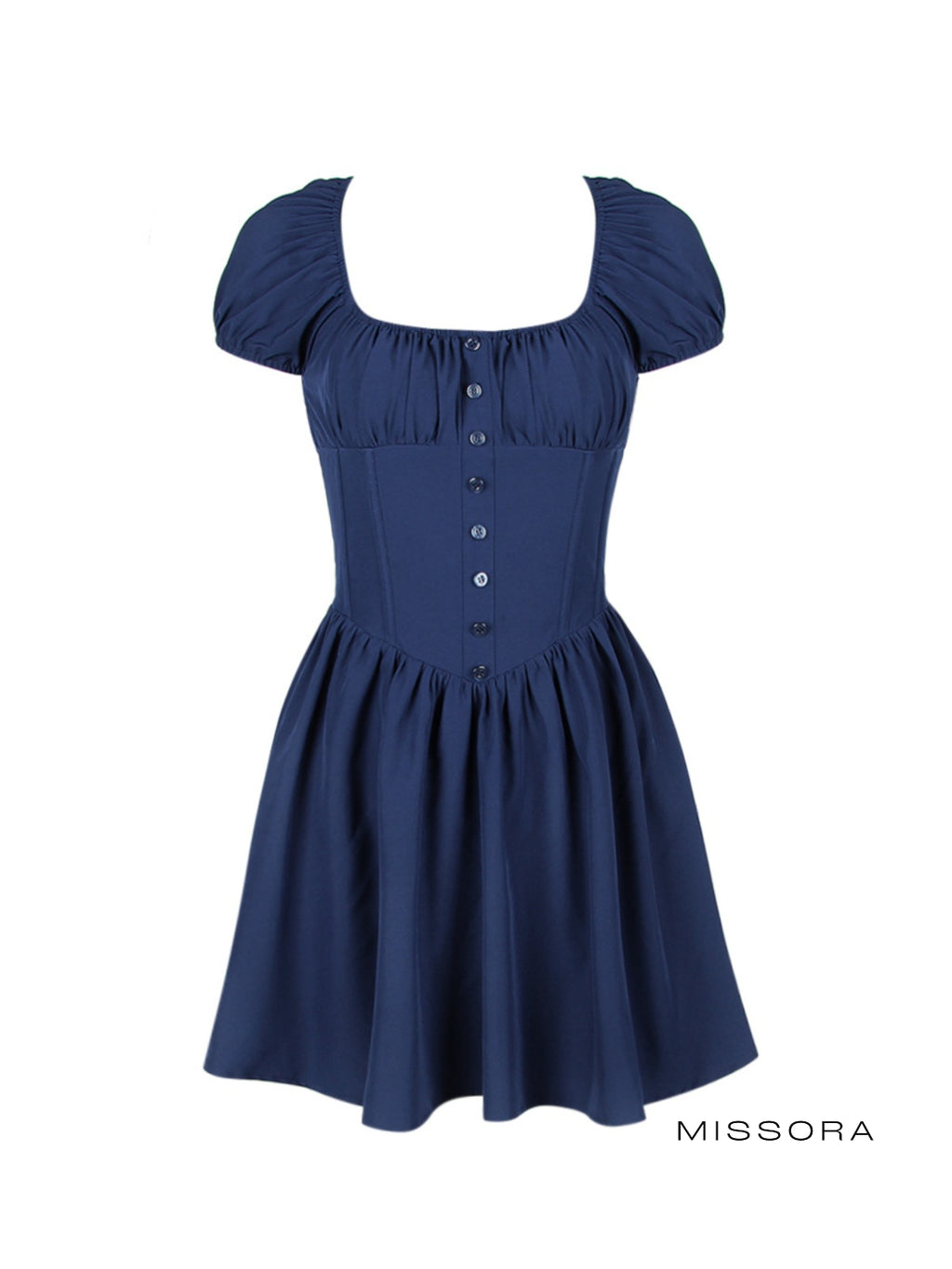 Bridgette Balon Kollu Mini Elbise [DXVYUNR9]