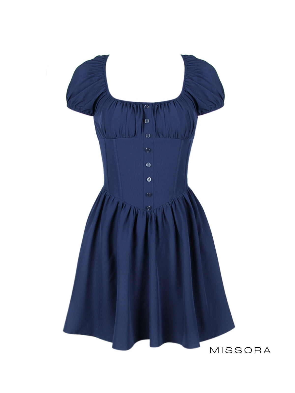 Bridgette Balon Kollu Mini Elbise [DXVYUNR9]