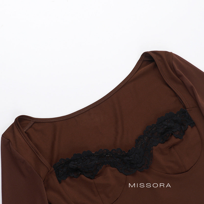 Brylei Dantelli Bodycon Elbise [I9N7NDSW]