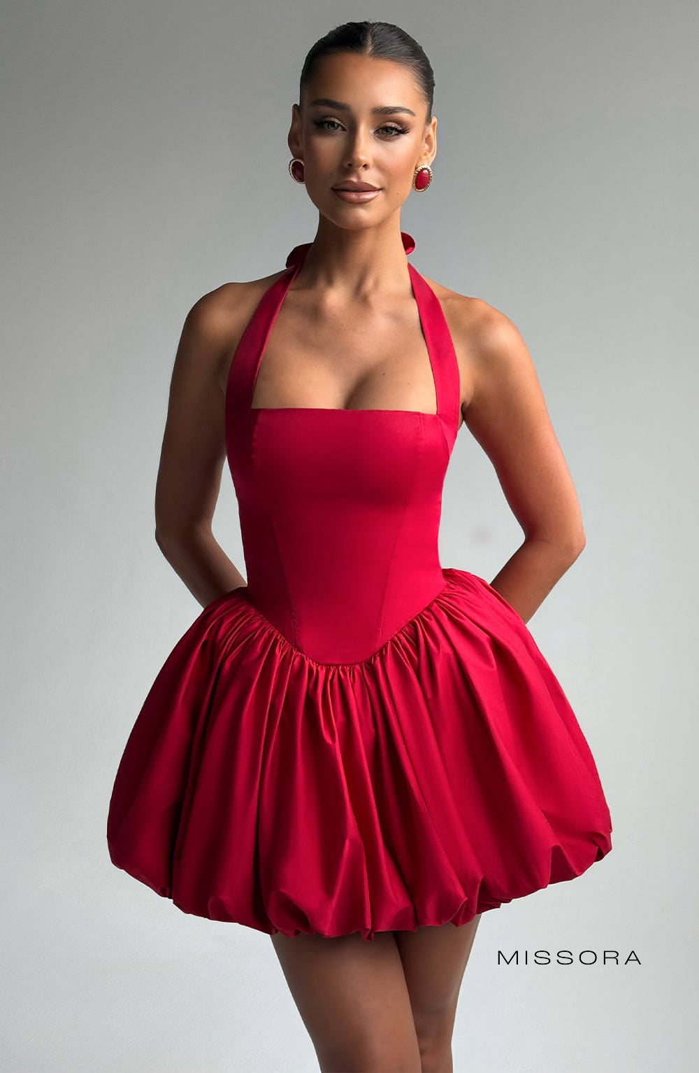Missora Bryleigh Puffball Mini Dress