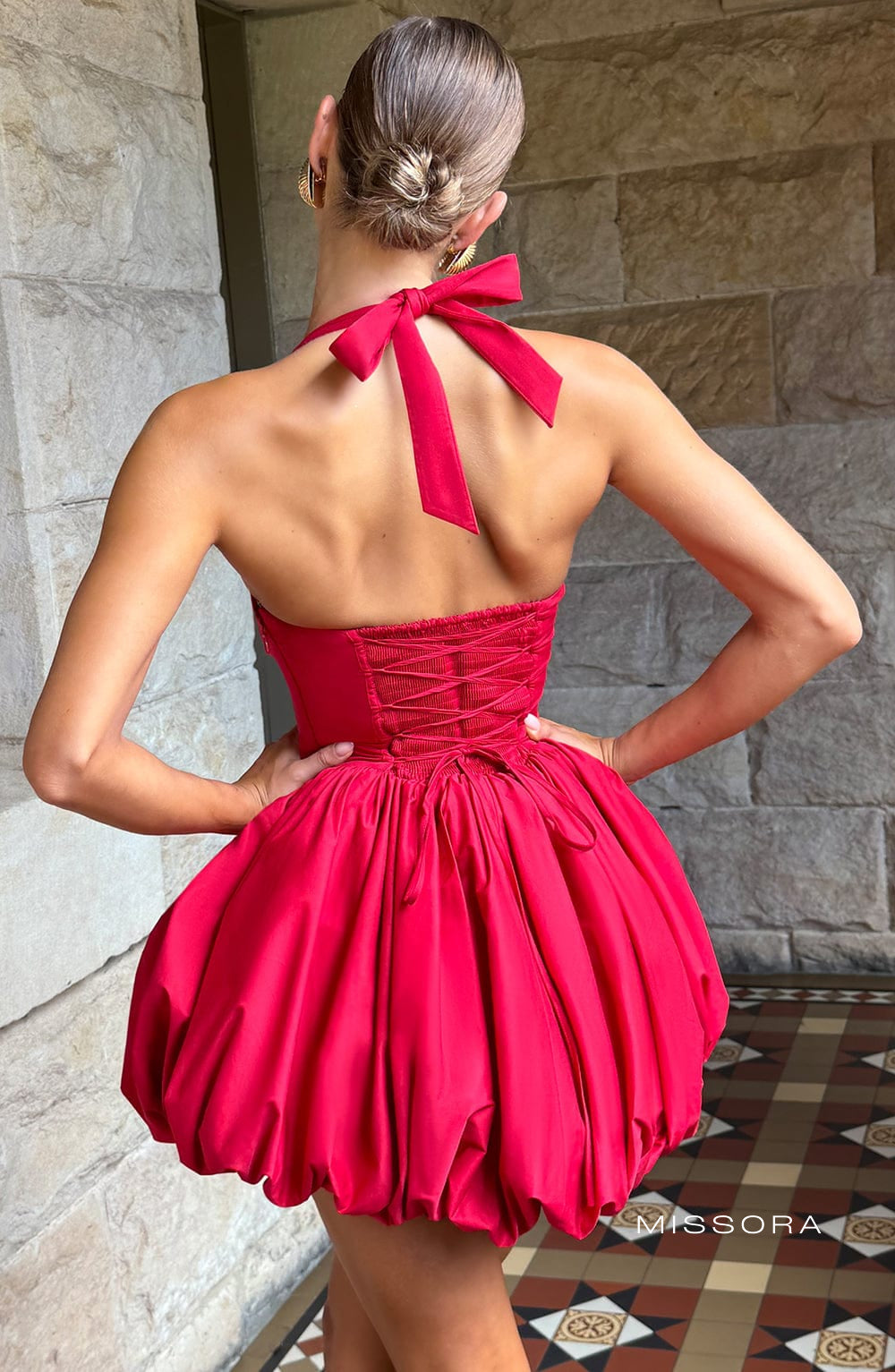 Missora Bryleigh Puffball Mini Dress