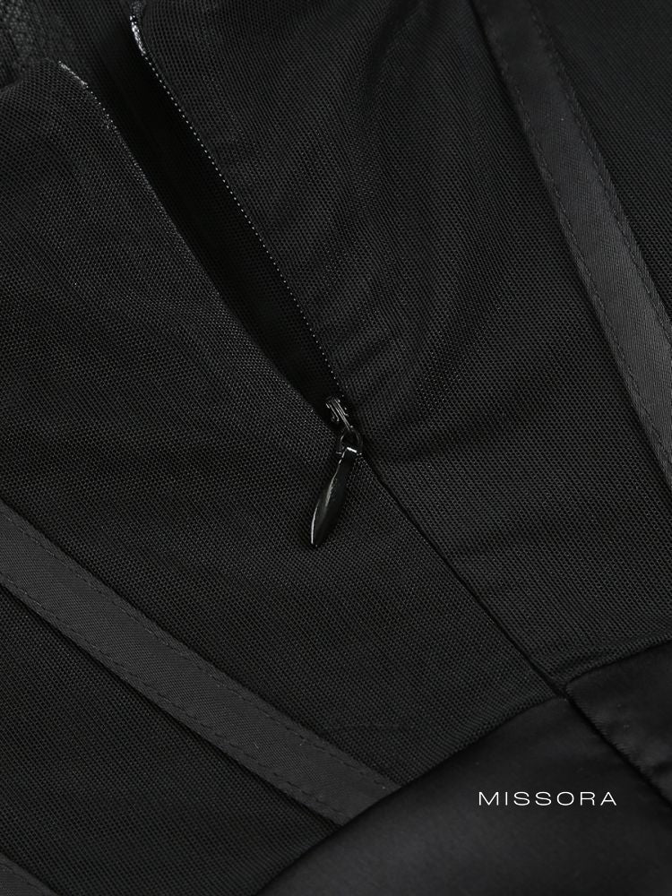 Cambrie Straplez Fırfırlı Elbise [QJOKS2RW]