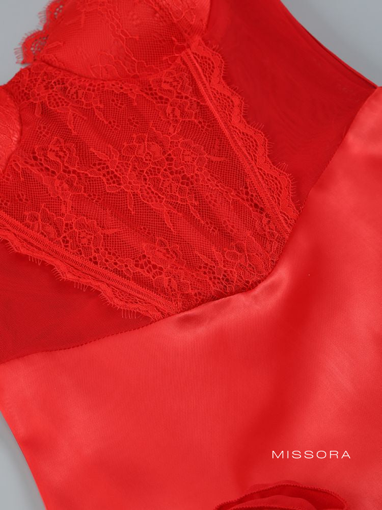 Cambrie Straplez Fırfırlı Elbise [RZ2R30JO]