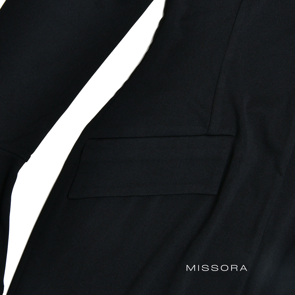 Carissa Uzun Kollu Yırtmaçlı Maksi Elbise [WLWWBEMV]