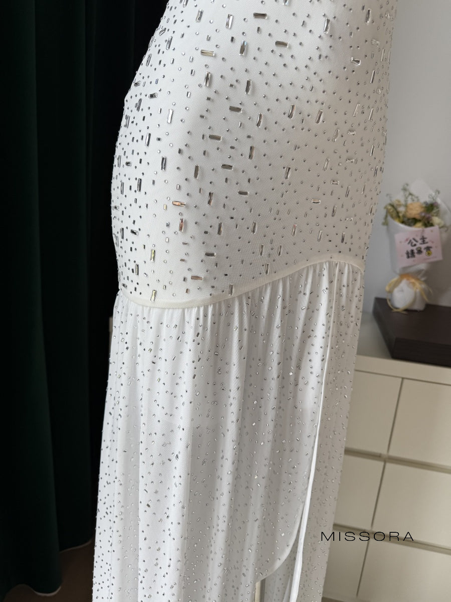 Caylie Işıltılı Straplez Midi Elbise [Q4T7HLZW]