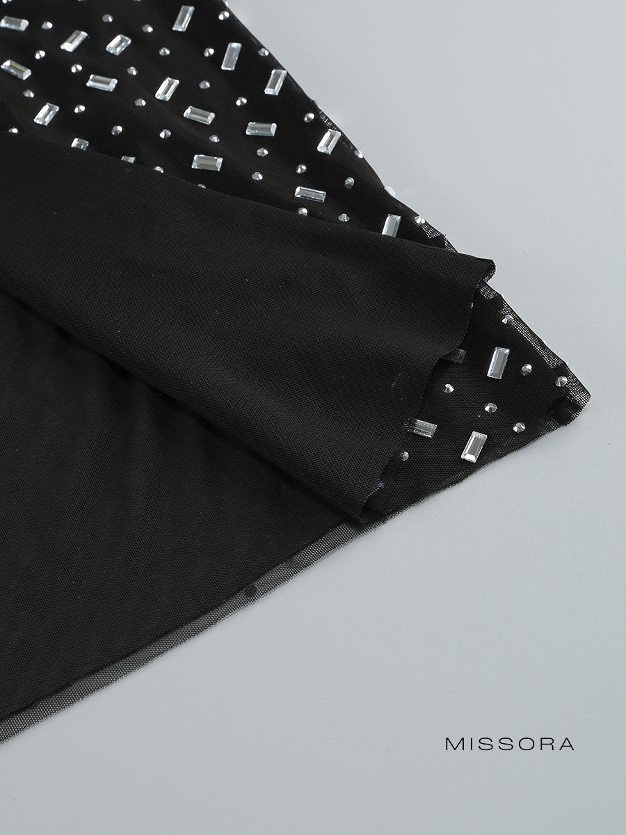 Ceanna Işıltılı File Maksi Elbise [T0ZY6GQR]