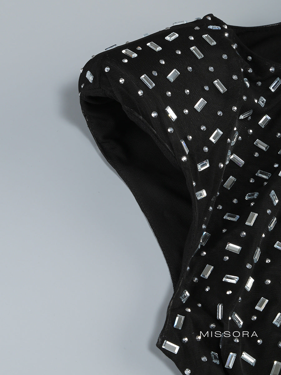 Ceanna Işıltılı File Maksi Elbise [QGNZPHO9]