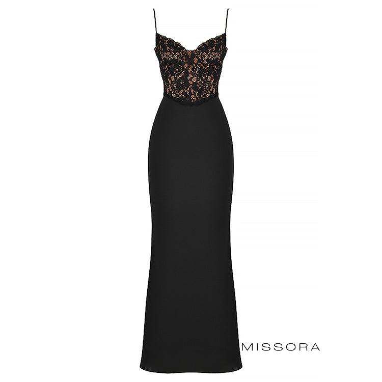 Charlise Askılı Saten Balık Elbise [PMPJP6IV]