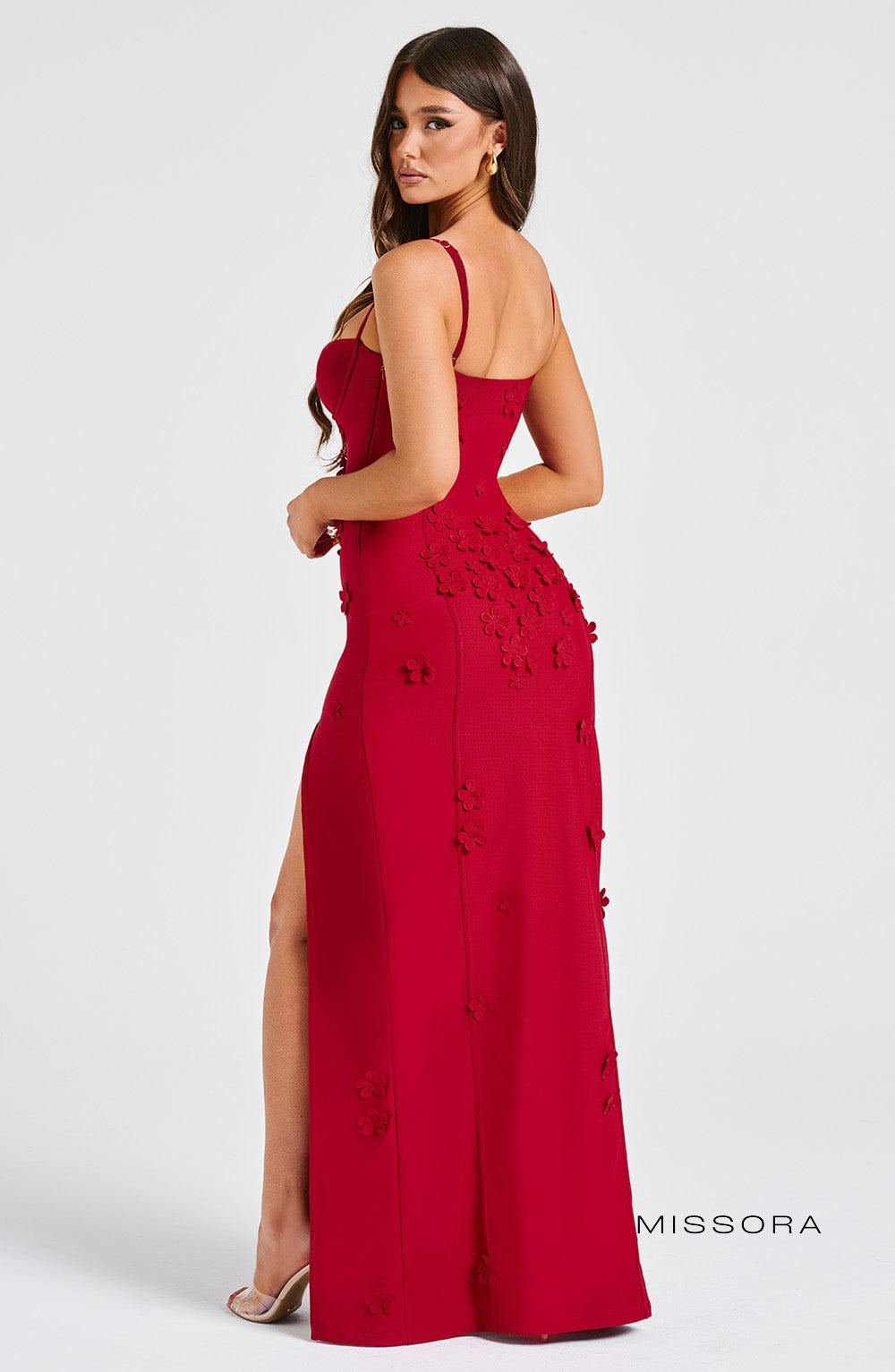 Missora Chelsea Floral Appliqué Maxi Dress