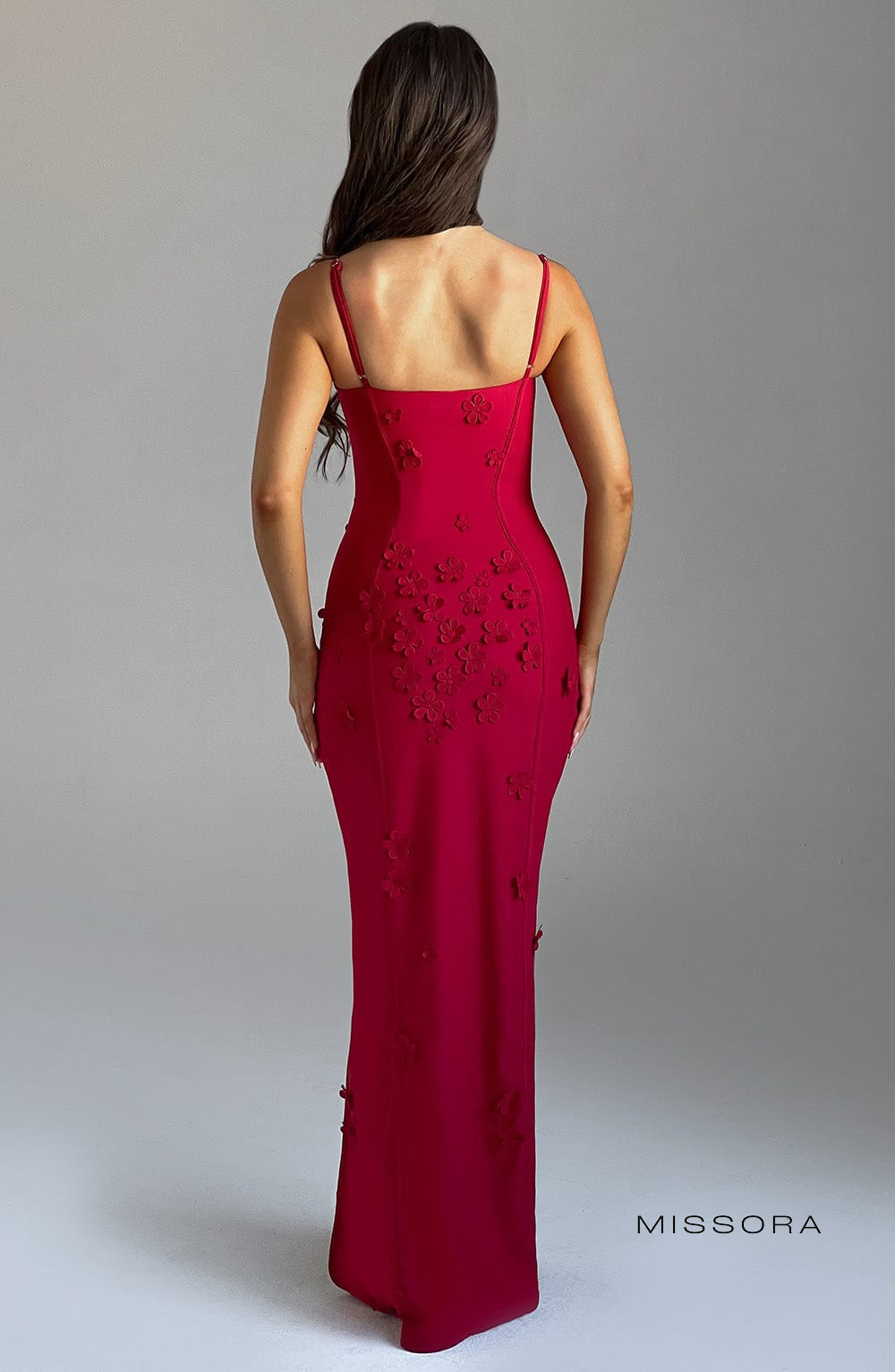 Missora Chelsea Floral Appliqué Maxi Dress