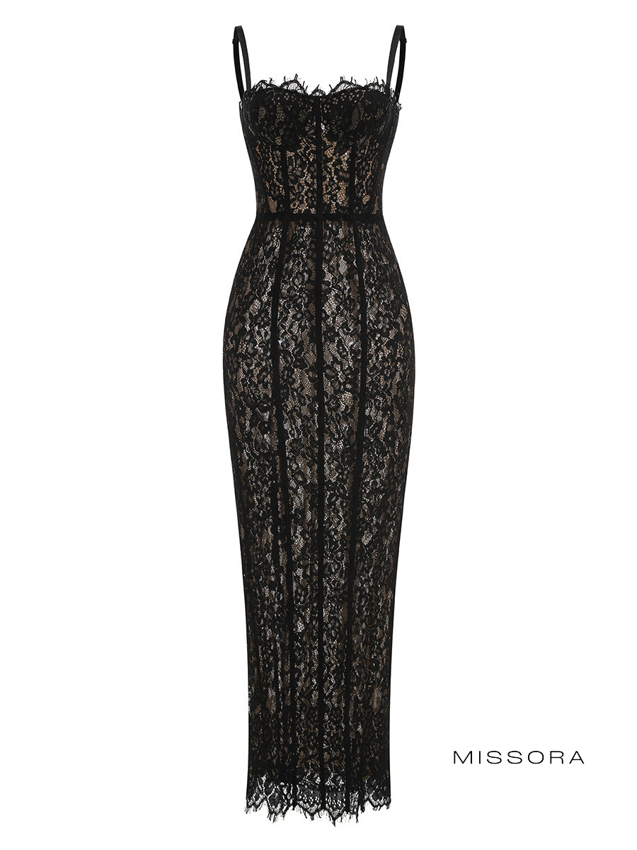 Colleen Dantel Maxi Elbise [YKW23YLF]