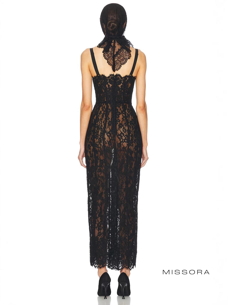 Colleen Dantel Maxi Elbise [UKXDKGID]