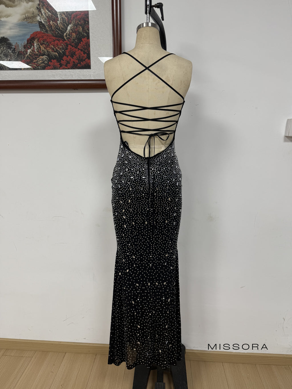 Corie Askılı Rhinestone Elbise [7CV6PEBT]